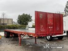 1977 MILLER HP-33-40 High Flatbed Trailer Towable