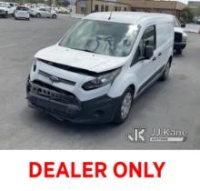 2017 Ford Transit Connect Cargo Van Not Running , Wrecked, Must Be Towed , Air Bag Light Is On ,Chec