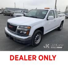 2012 GMC Canyon Extended-Cab Pickup Truck Runs & Moves, Check Engine Light On