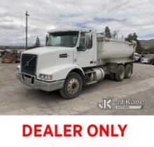 2008 Volvo VHD T/A Dump Truck Needs towing, Has Open Recall, Does Not Stay Running