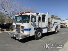 2000 Pierce Model Tilt Cab Fire Truck Runs & Moves, Does Not Have The Remote To Tilt The Cab