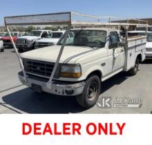 1992 Ford F-250 Service Truck Runs & Moves, Check Engine Light On
