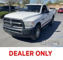 2015 Dodge 2500 4x4 Pickup Truck Runs & Moves, Check Engine Light Is On , Paint Damage, Body Damage