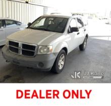2007 Dodge Durango 4x4 Sport Utility Vehicle Runs & Moves, Abs Light Is On , Possible Bad Transmissi