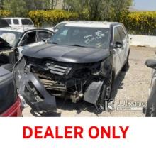 2018 Ford Explorer AWD Police Interceptor Sport Utility Vehicle Not Running , No Key, Wrecked , Pain