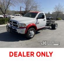 2013 RAM 5500 Cab & Chassis Runs & Moves, Cracked Windshield, Air Bag Light On, Check Engine Light O