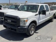 2012 Ford F250 SD Crew-Cab Pickup Truck Runs & Moves, Check Engine Light On, Airbag Light On, Batter