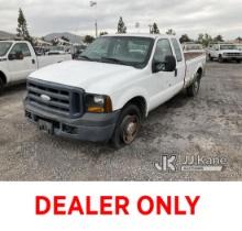 2007 Ford F250 Extended-Cab Pickup Truck Runs Does Not Move, Has Check Engine Light, Must Be Towed, 