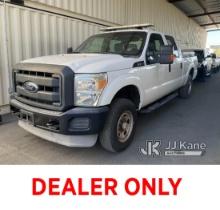 2012 Ford F250 4x4 Crew-Cab Pickup Truck Runs & Moves ABS Light Is On