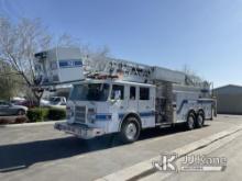2000 Pierce Model Tilt Cab T/A Ladder/Fire Truck Runs & Moves