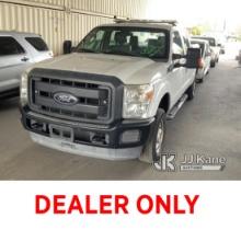 2014 Ford F250 4x4 Pickup Truck Runs & Moves, Check Engine Light Is On, Abs Light Is On , CNG Tank I