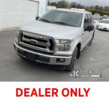 2017 Ford F-150 Crew Cab Pickup 4-DR Runs & Moves, Check Engine Light On