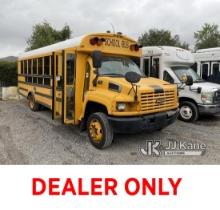 2009 Chevrolet C5500 School Bus Not Running, Stripped Of Parts