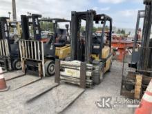 2013 Yale GLP060VXNVSEO Solid Tired Forklift Not Running, Broken Ignition, True Hours Unknown