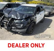 2019 Ford Explorer AWD Police Interceptor Sport Utility Vehicle Not Running , No Key ,Wrecked , Body