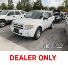 2009 Ford Escape Hybrid 4-Door Hybrid Sport Utility Vehicle Not Running, Has Check Engine Light, Has