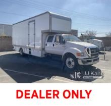 2007 Ford F650 Crew Cab Van Body Truck Not Running, Condition Unknown) (Has Electrical Issues, Must 
