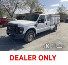 2008 Ford F250 XL Cab & Chassis Runs & Moves