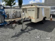 1998 Ingersoll Rand XP375 Portable Air Compressor, Towable, operates
