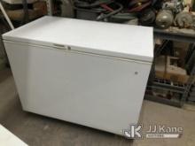 Qty 2 - General Electric chest freezers. Model number: FCM 15DPD WH Runs & Operates