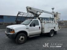 Altec 200A, Telescopic Non-Insulated Bucket Truck mounted behind cab on 2001 Ford F450 Service Truck