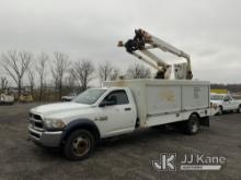 Altec AT248F, Non-Insulated Bucket Truck mounted behind cab on 2015 RAM D5500 Lamplighter Truck Runs