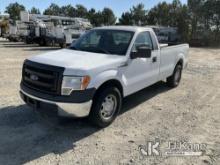 2014 Ford F150 Pickup Truck Runs & Moves) (Jump To Start, Body Damage, Windshield Chipped
