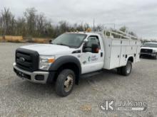2012 Ford F550 4x4 Service Truck Runs & Moves) (ABS Light On, Rust Damage) (Duke Unit