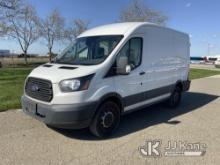 2018 Ford Transit-250 Cargo Van Runs & Moves) (Damage to Drivers Rear, Broken Taillight