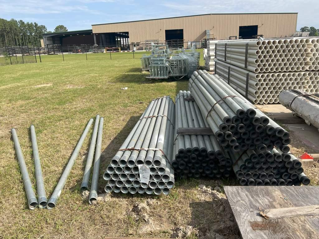(37) JOINTS 2 1/2” X 10; GALVANIZED THREADED PIPE