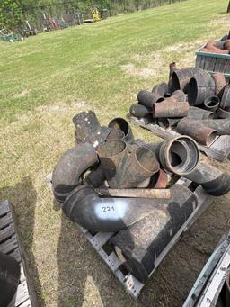 (2) PALLETS OF MISCELLANEOUS STEEL COATED PIPE & PIPE FITTINGS