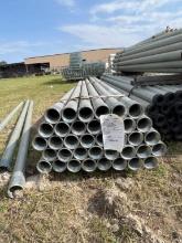 (79) JOINTS 2 1/2” X 10; GALVANIZED THREADED PIPE