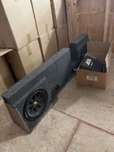 SUBWOOFER BOX WITH 2 KICKER 10” SUBWOOFERS AND 2 AMPLIFIER’S