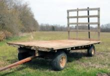 Flatbed Hay Wagon, approx. 8' x 16'