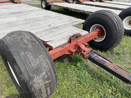 FLATBED WAGON, 15' X 8', KNOWLES 13-TON RUNNING GEAR