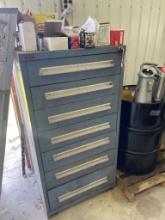 LYON 7-DRAWER TOOL BOX WITH ASSORTED TOOLS & PARTS