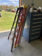 6-STEP LADDERS (2),AND ORCHARD LADDER