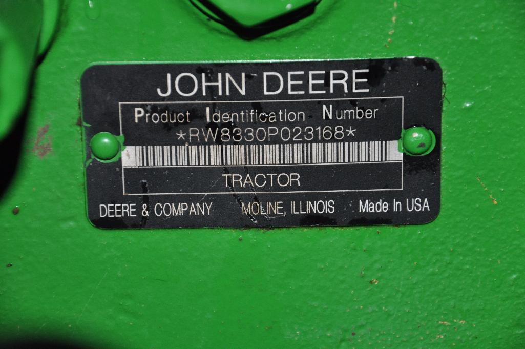 '08 JD 8330 MFWD tractor
