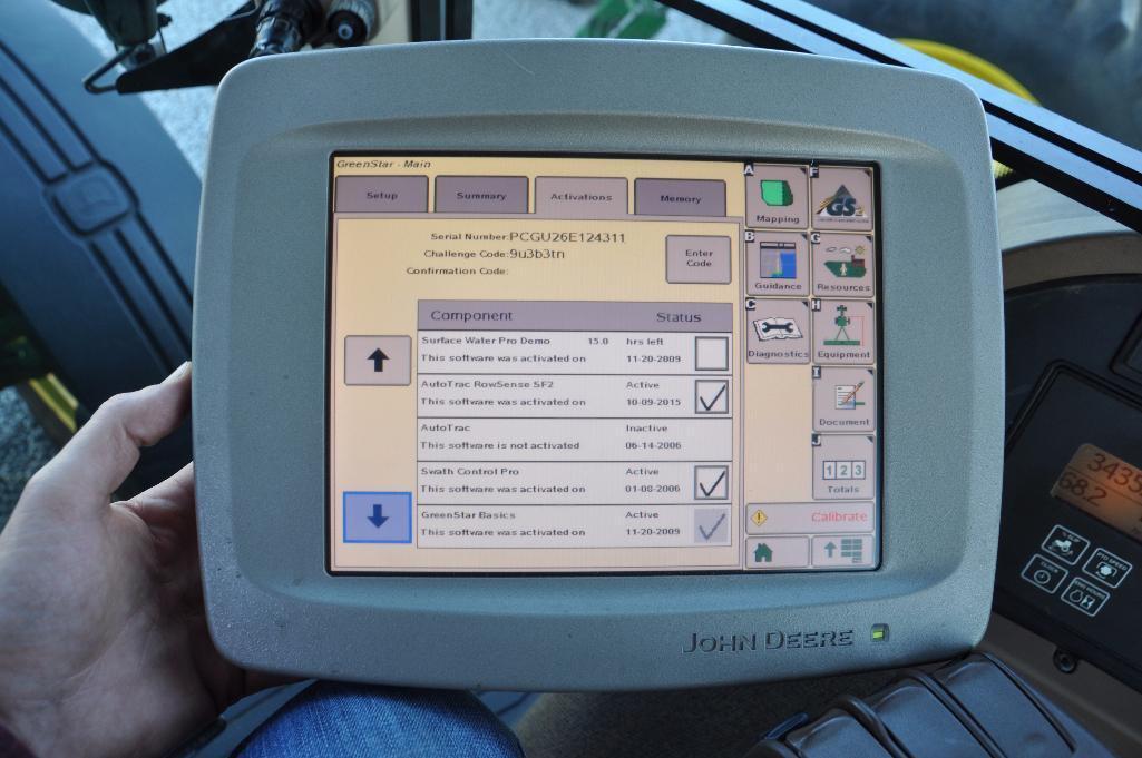'05 JD 2600 GS2 touchscreen display