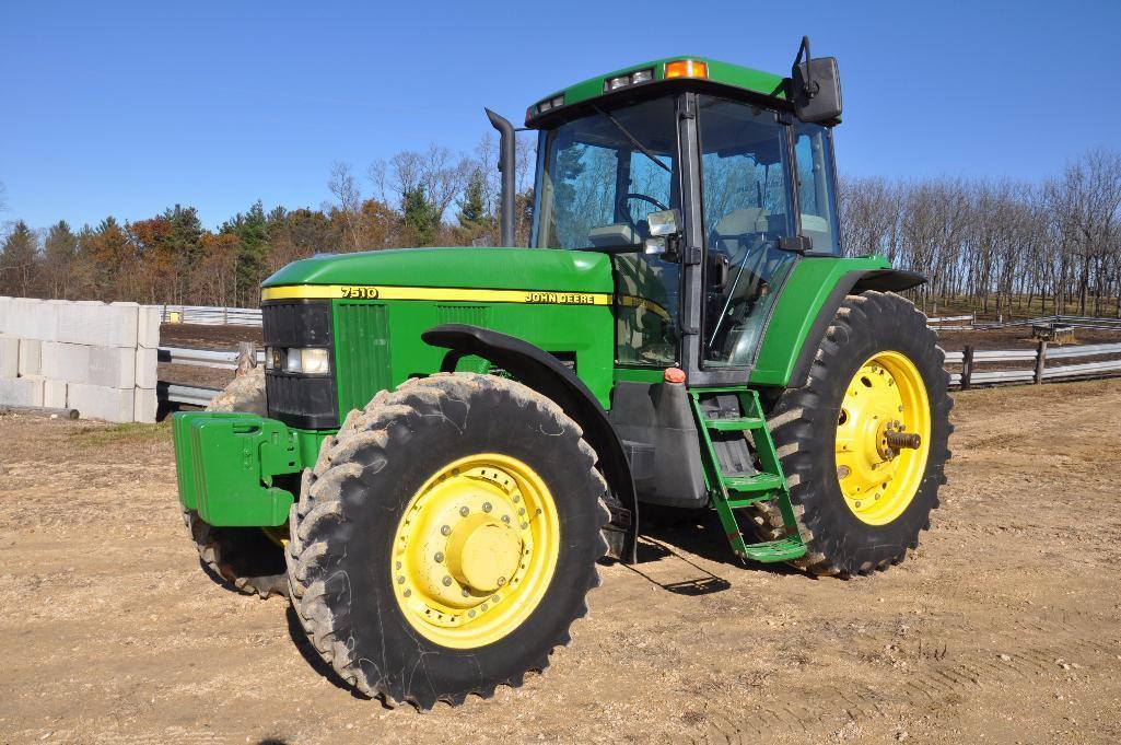 '01 JD 7510 MFWD tractor