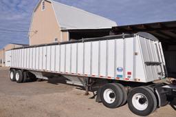 '04 Merritt 42' aluminum hopper bottom grain trailer