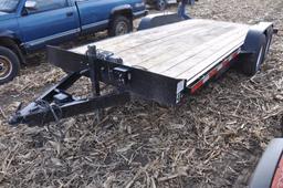 '03 Maclander 18' bumper hitch flatbed trailer