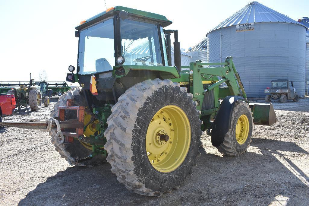 '91 JD 4255 MFWD tractor