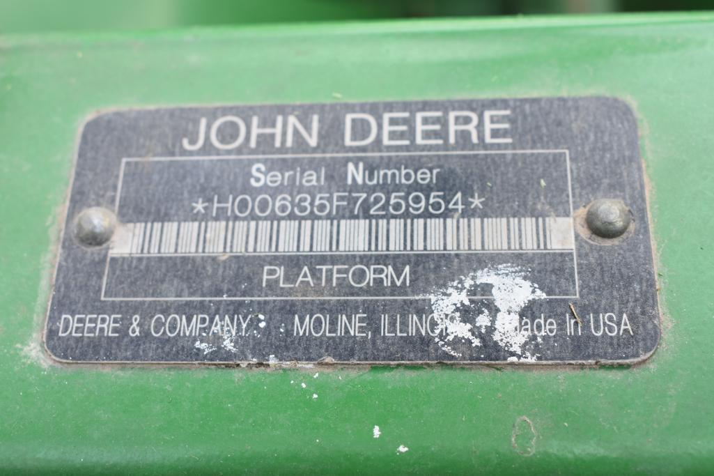 2008 John Deere 635F HydraFlex platform