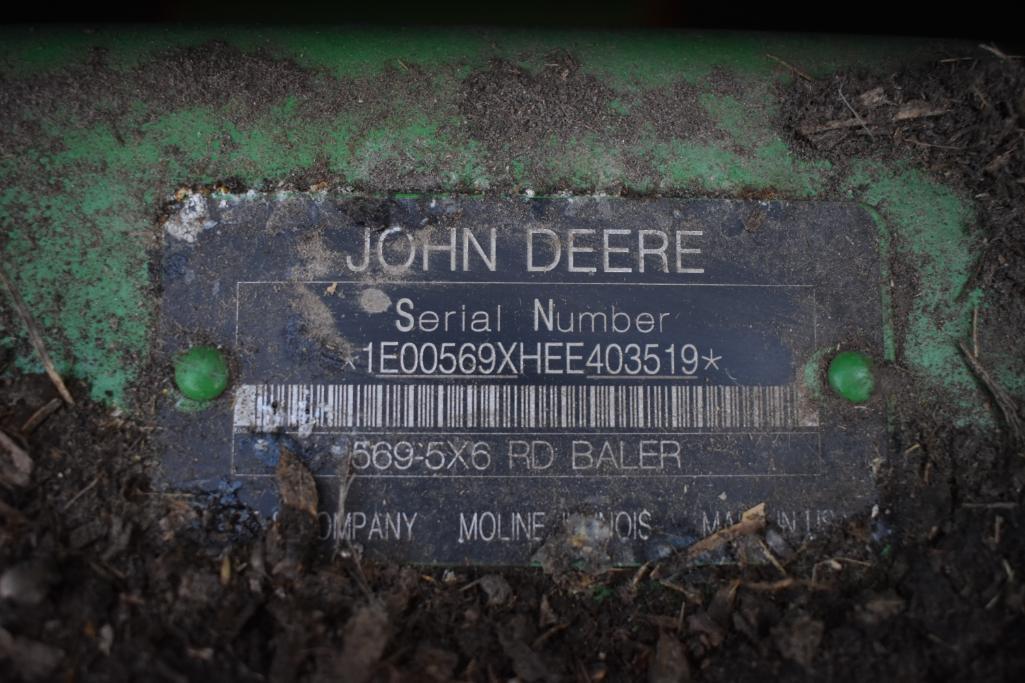 2014 John Deere 569 round baler