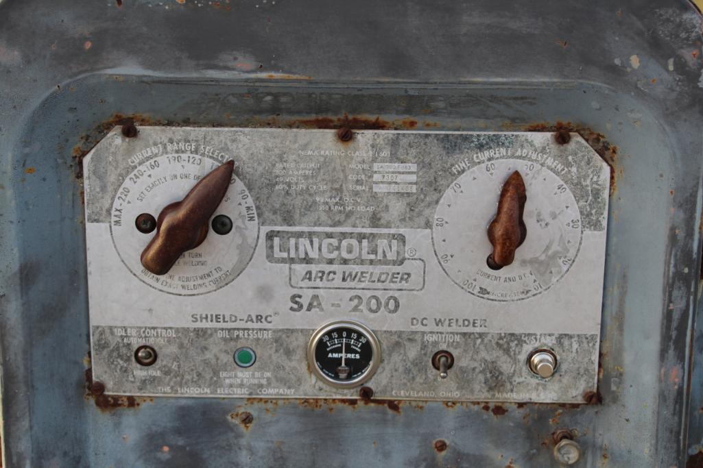 Lincoln SA-200 gas powered portable welder/generator