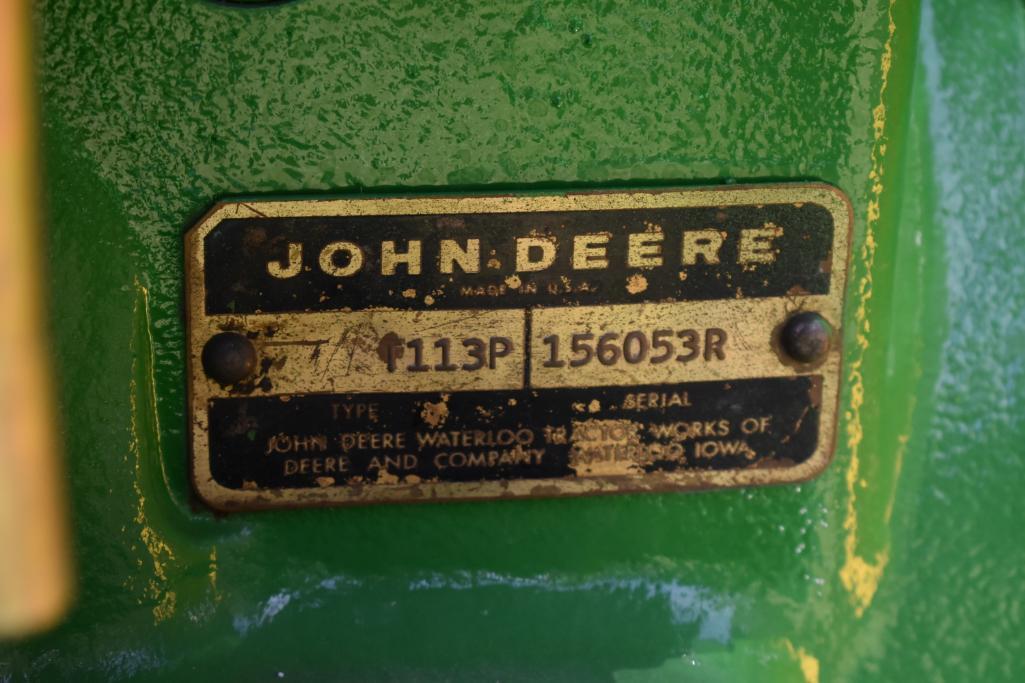 1972 John Deere 3020 FWA tractor