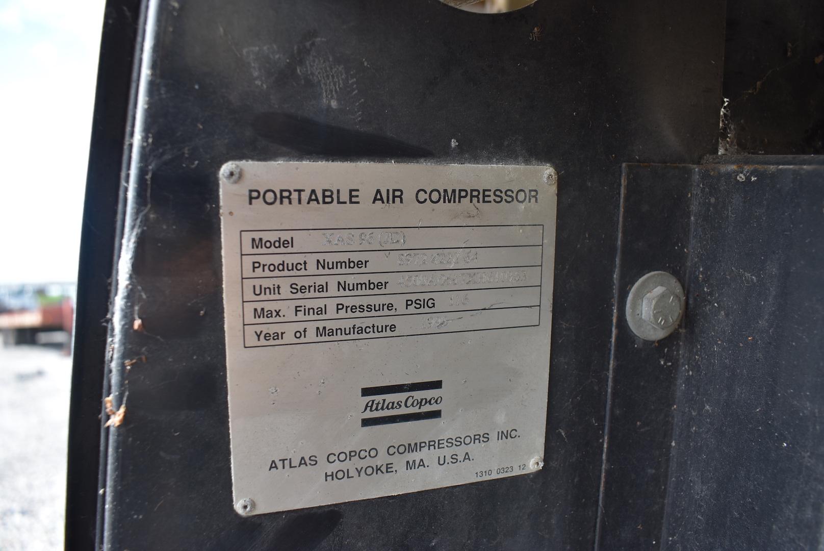 Atlas Copco XAS96 Portable Diesel Air Compressor