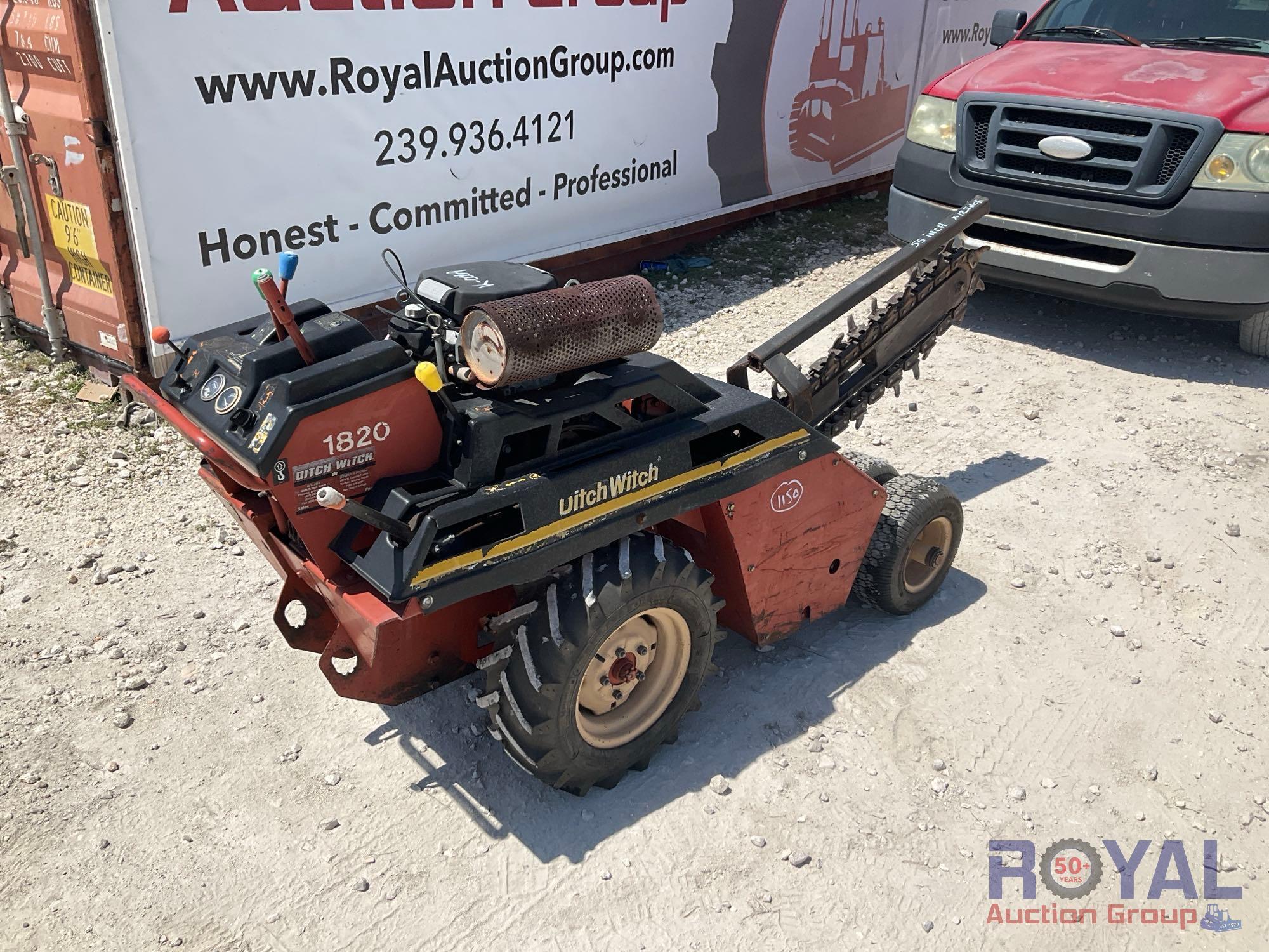 2005 Ditch Witch 1820 Walk Behind Trencher