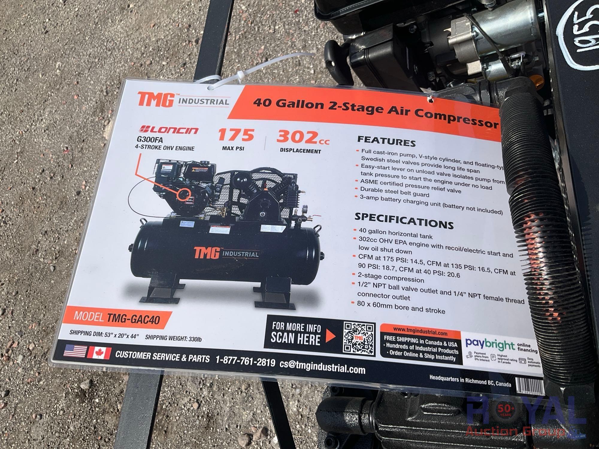 2024 TMG-GAC40 40 Gallon 2 Stage Air Compressor